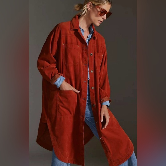 Anthropologie Tops - NWT Anthropologie Pilcro Corduroy Duster Shacket